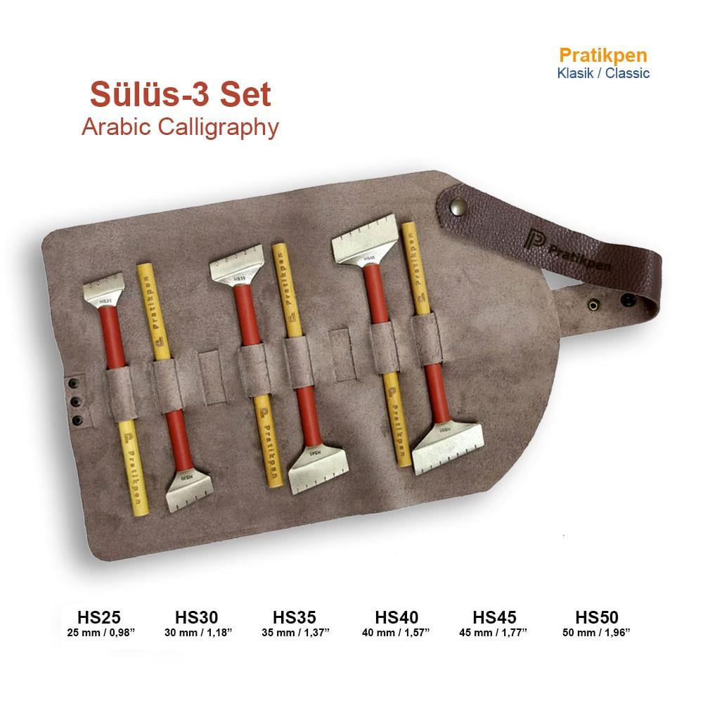 Pratik Pen Klasik Hat Seti Sülüs 3 6'lı
