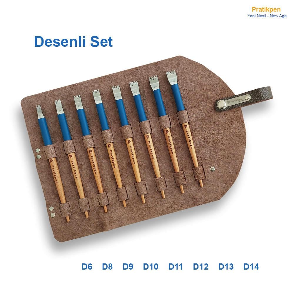 Pratik Pen New Age Desenli Set 8'li