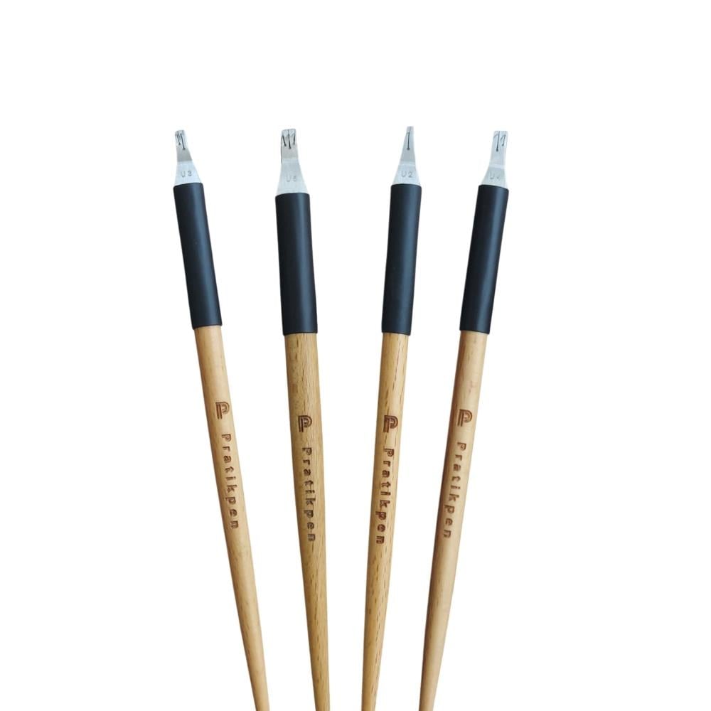 Pratik Pen New Age Uchen Ume Kaligrafi Metal Uçlu Kalemleri