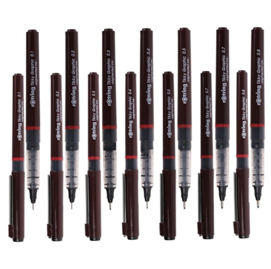 Rotring Tikky Graphic Kullan At Rapido Çizim Kalemi Siyah 0.2 mm
