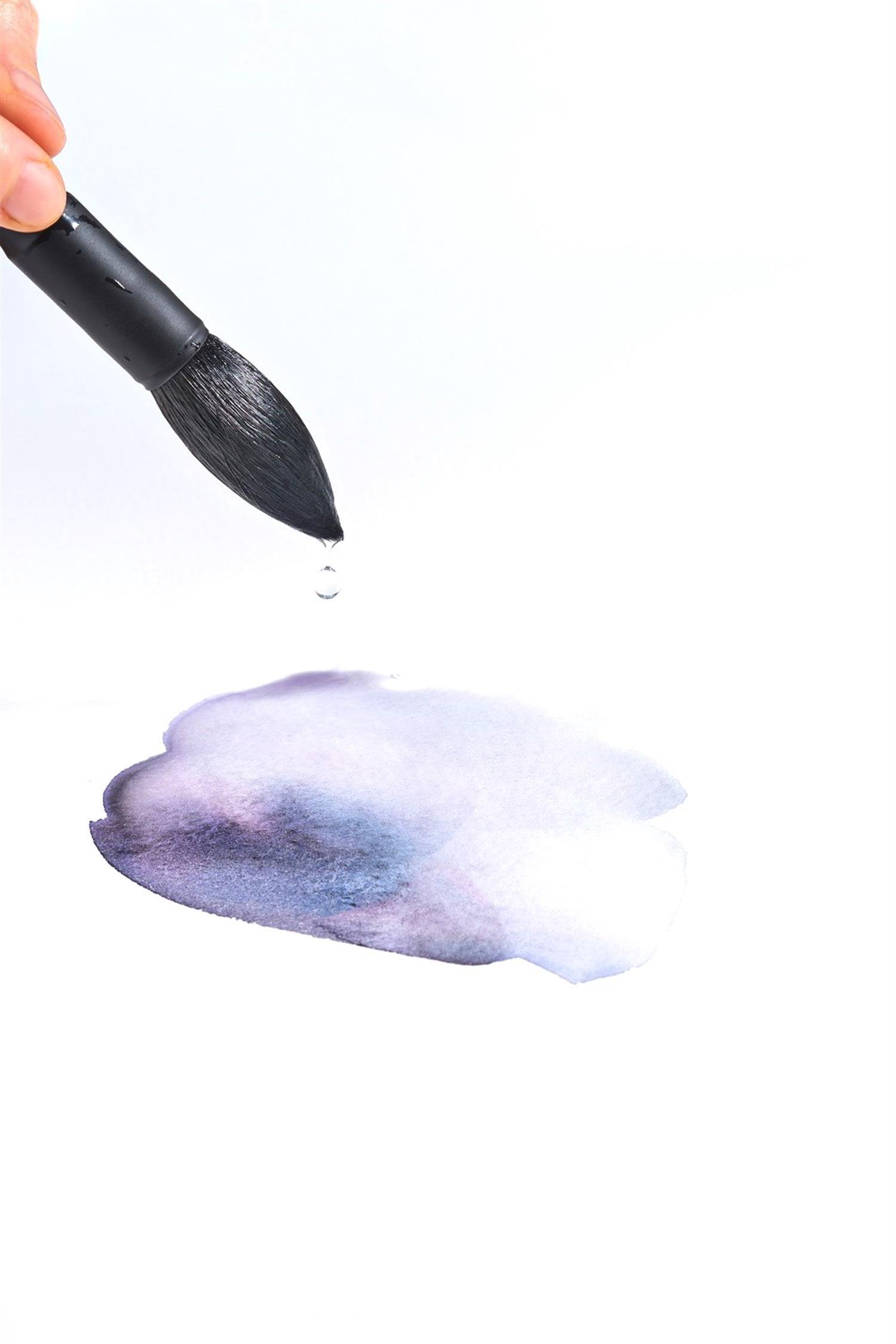 Roubloff Aqua Black Sincap Kılı İmitasyon Yuvarlak Sulu Boya Fırçaları