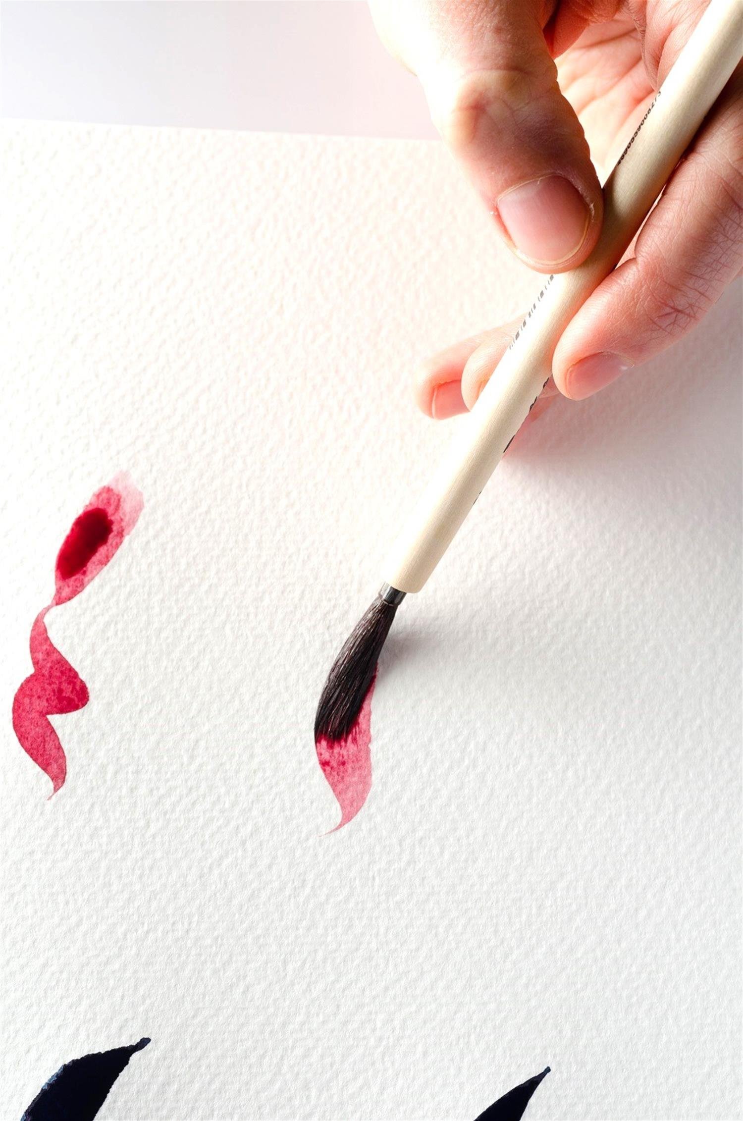 Roubloff Seri 6I4S Siyah Samur Yuvarlak Fırça No:2