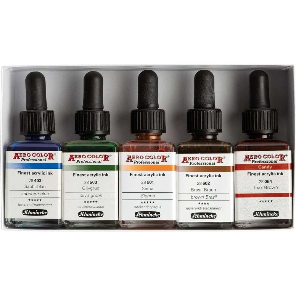 Schmincke Aero Color Akrilik Mürekkep Set 5x28 ml Wildlife Colours