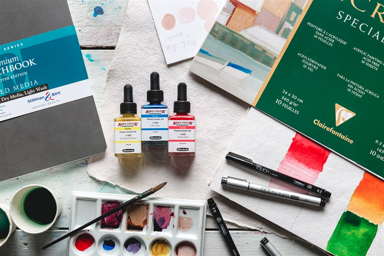 Schmincke Aero Color Professional Candy Series Calligraphy and Airbrush Acrylic Inks 28 ml