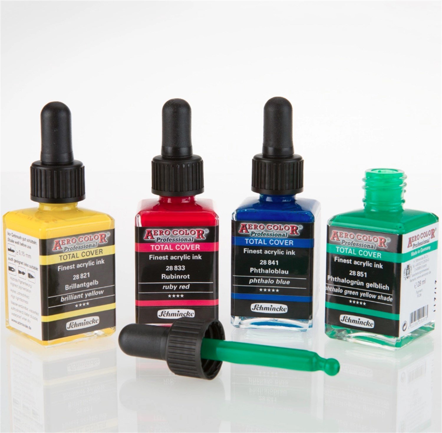Schmincke Aero Color Professional Total Cover Serisi Hat ve Airbrush Akrilik Mürekkepler 28 ml