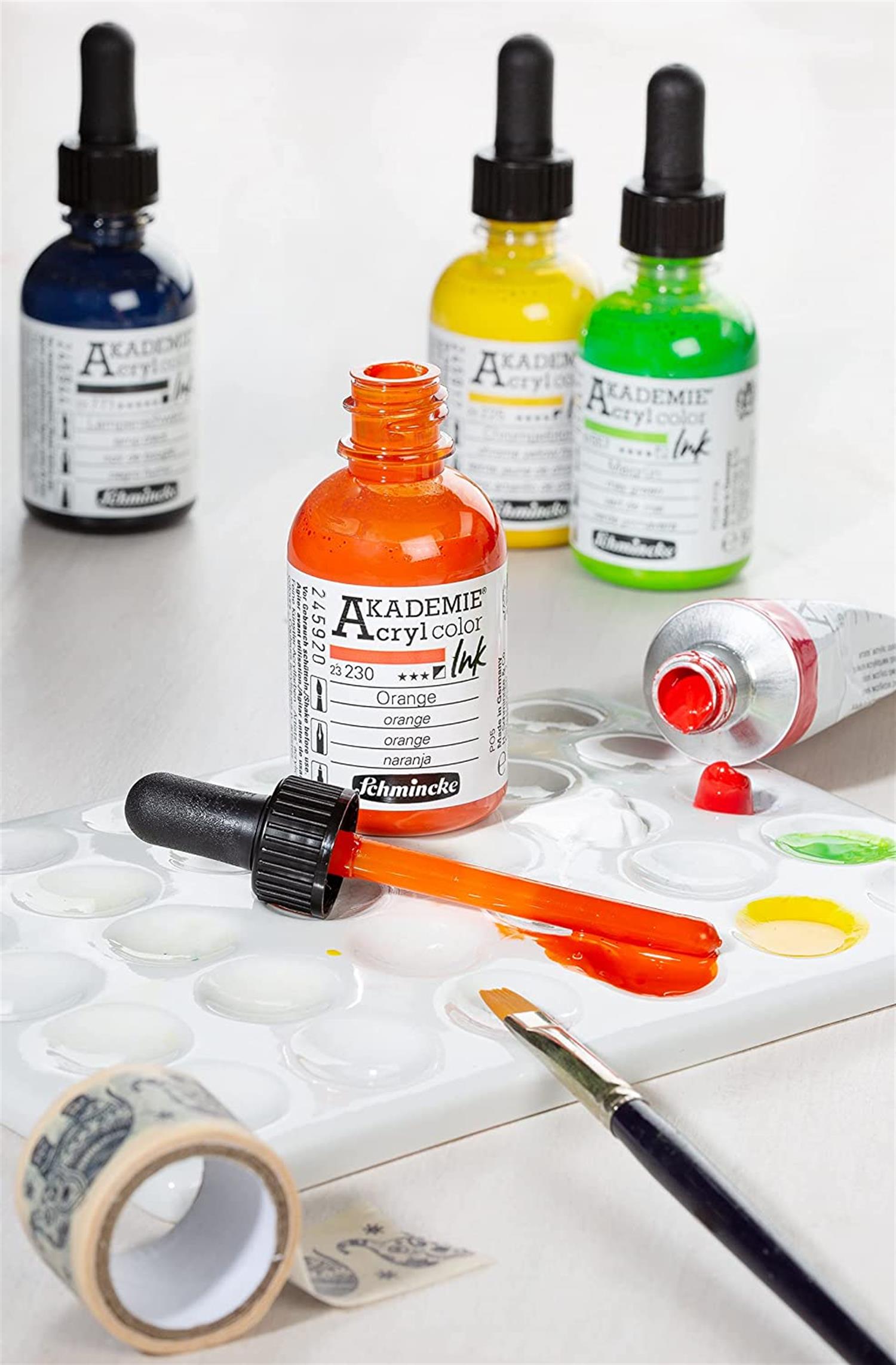 Schmincke Akademie Acryl Color Calligraphy and Airbrush Acrylic Inks 50 ml