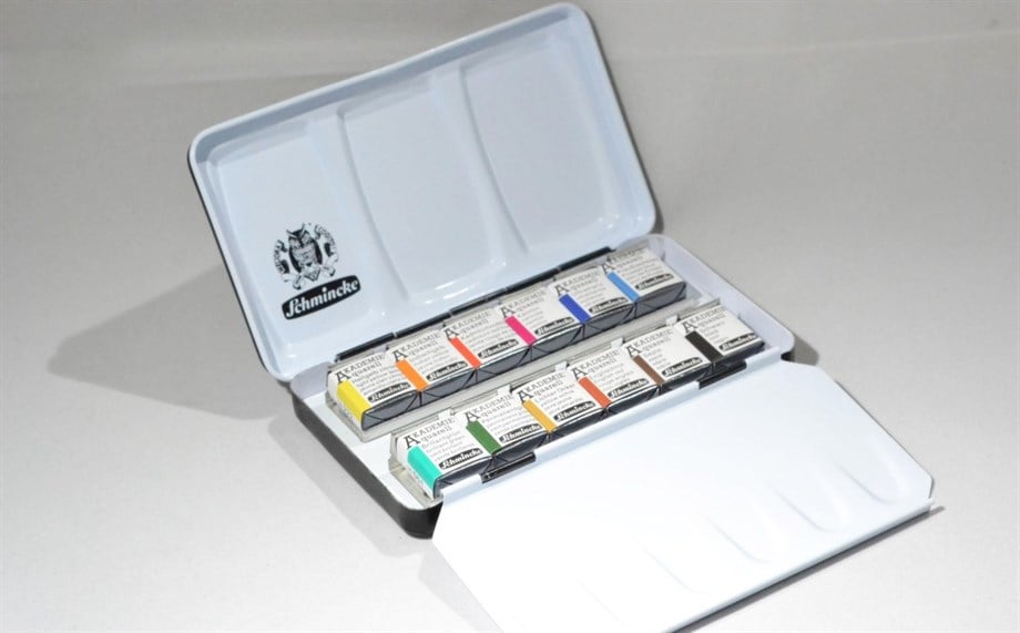 Schmincke Akademie Aquarell 12'li Yarım Tablet 75112