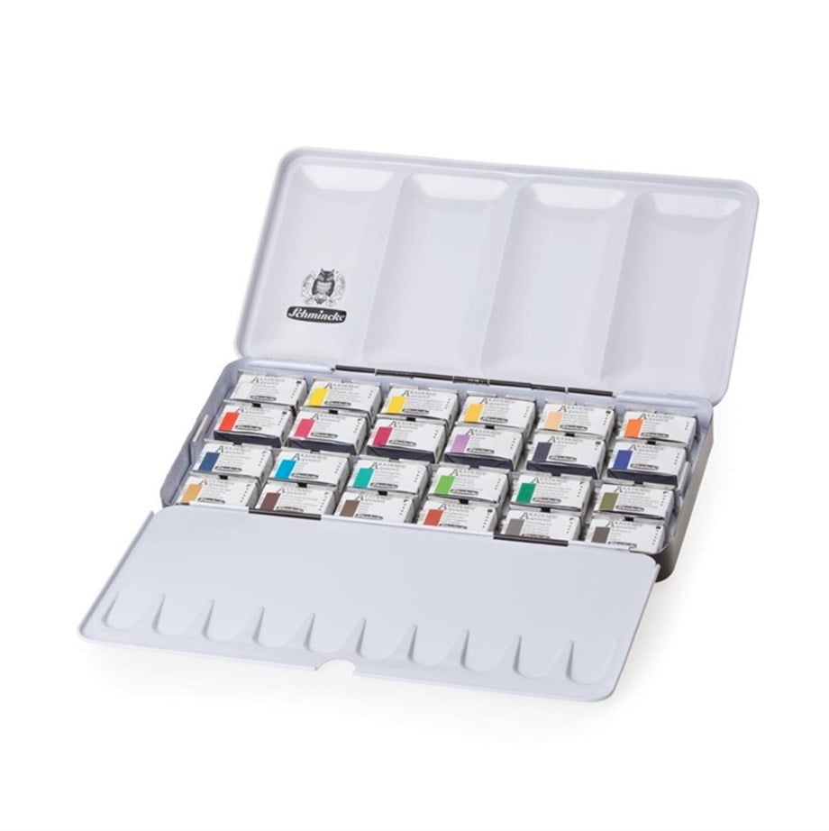 Schmincke Akademie Aquarell 24'lü Tam Tablet 75425