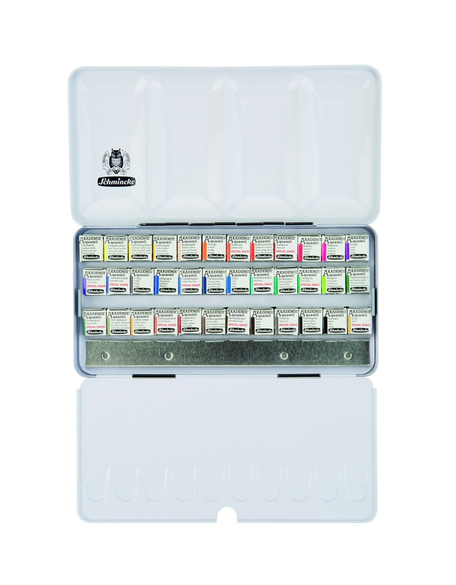 Schmincke Akademie Aquarell Özel Seri Sulu Boya Seti Yarım Tablet 36 Renk 75762