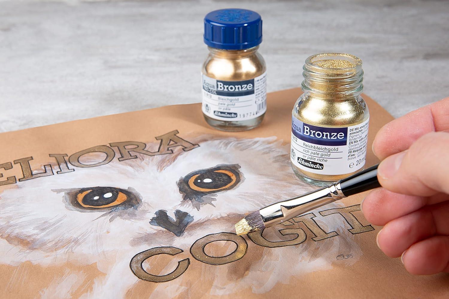 Schmincke Aqua Bronze Yaldız Sulu Boya Pigmentler 20 ml