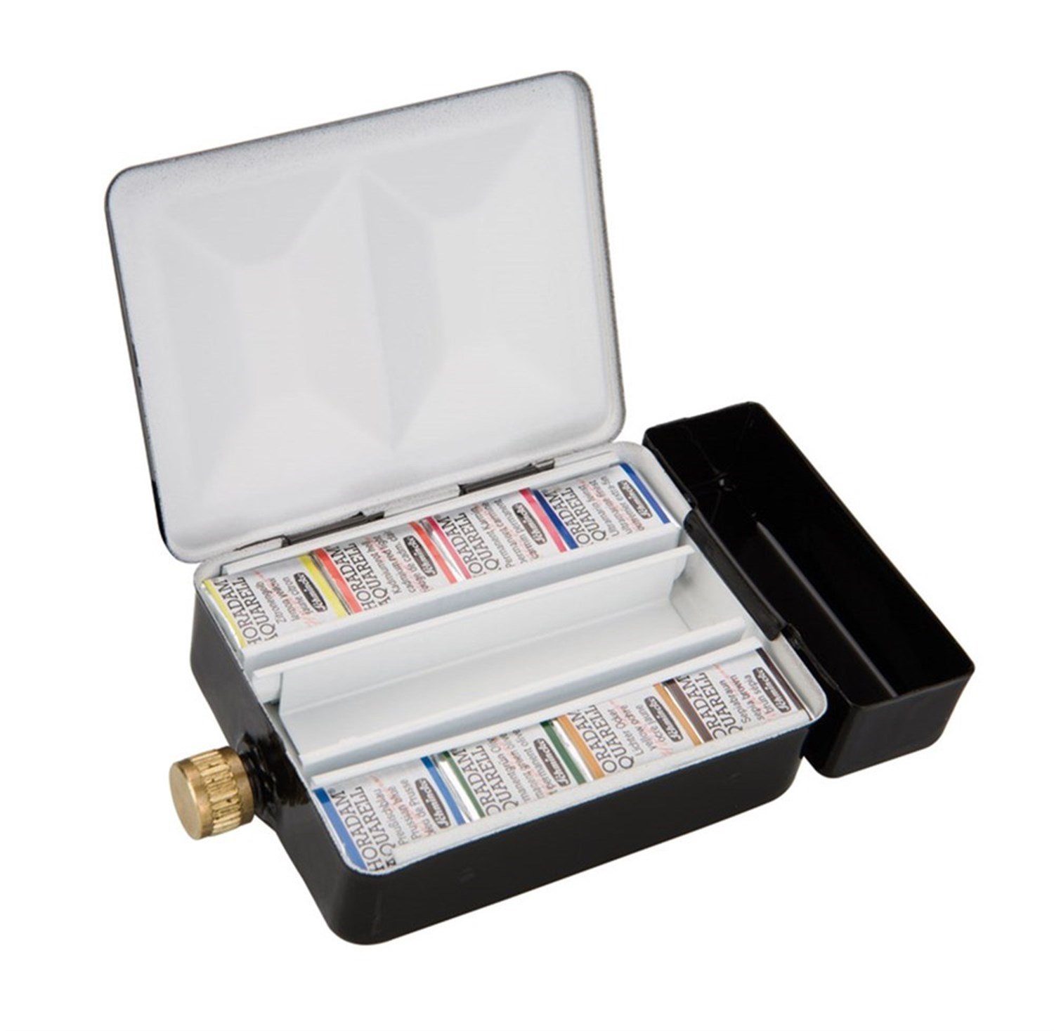 Schmincke Horadam Aquarell Sulu Boya Set Metal Kutu 8 Renk Yarım Tablet
