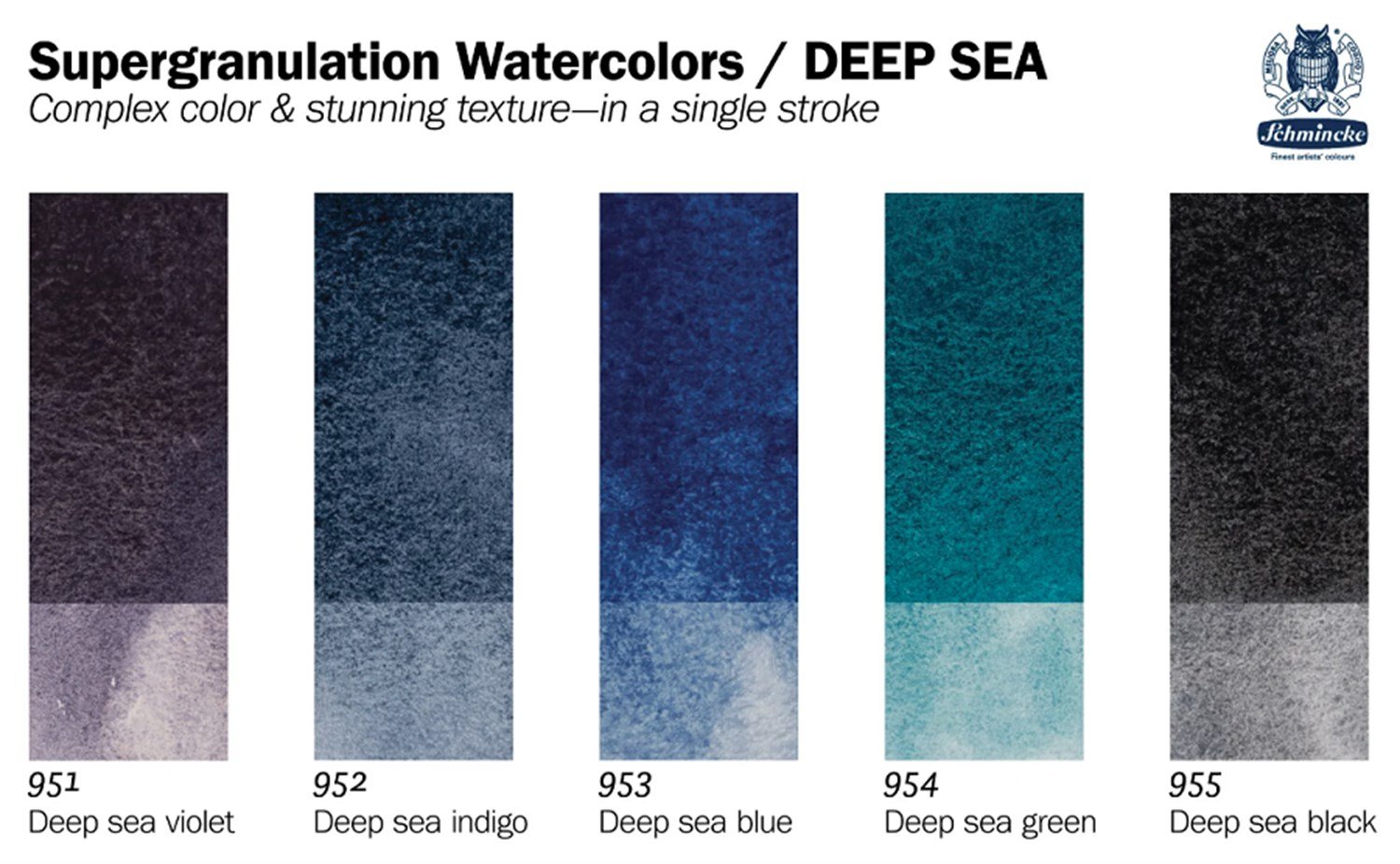 Schmincke Horadam Aquarell Supergranulation Tüp Sulu Boya Set 5 x 5 ml Deap Sea