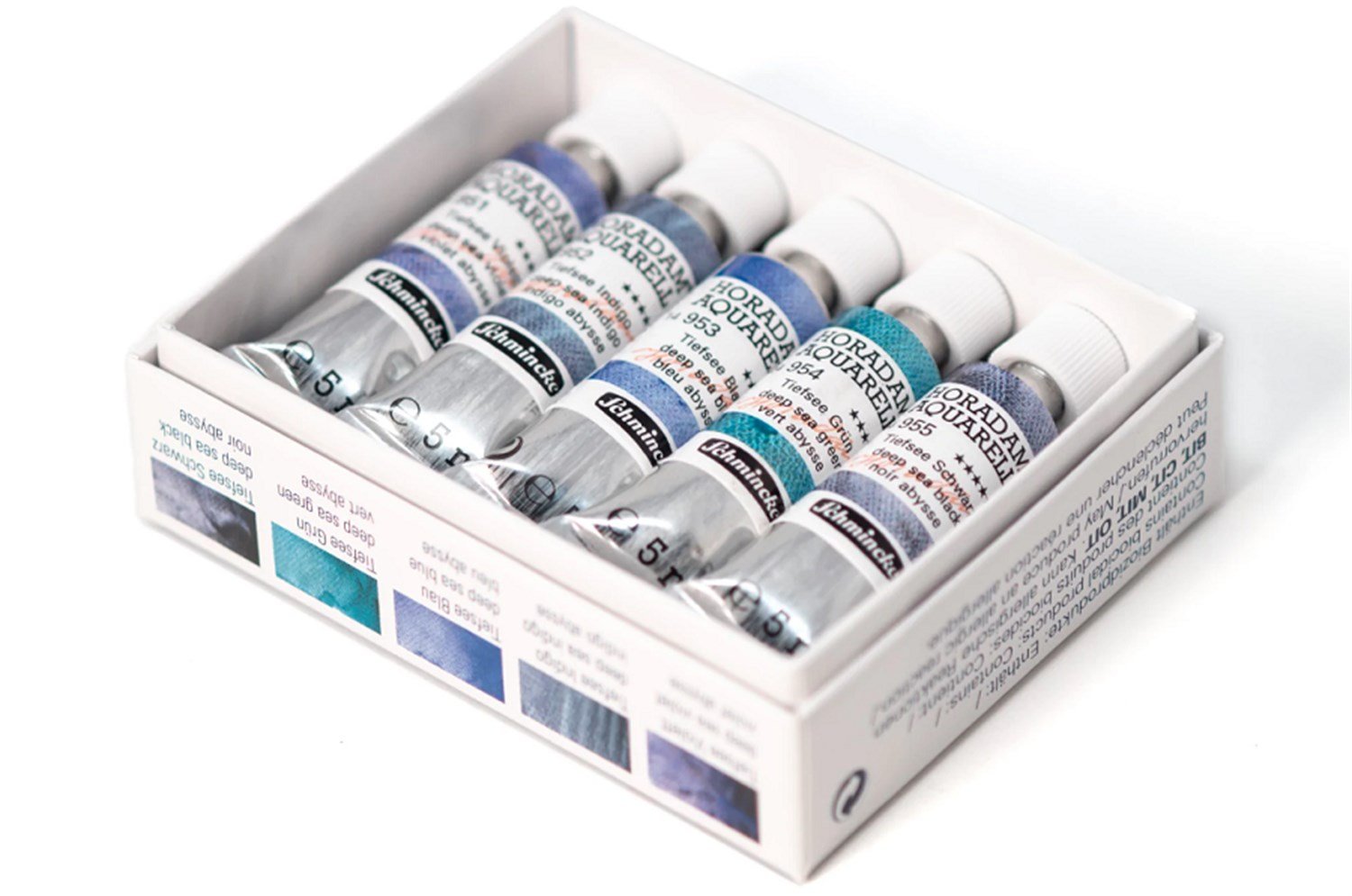 Schmincke Horadam Aquarell Supergranulation Tüp Sulu Boya Set 5 x 5 ml Deap Sea
