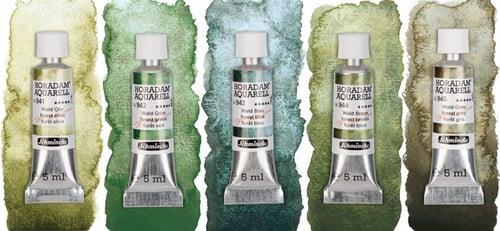 Schmincke Horadam Aquarell Supergranulation Tube Water Colour Set 5 x 5 ml Forest