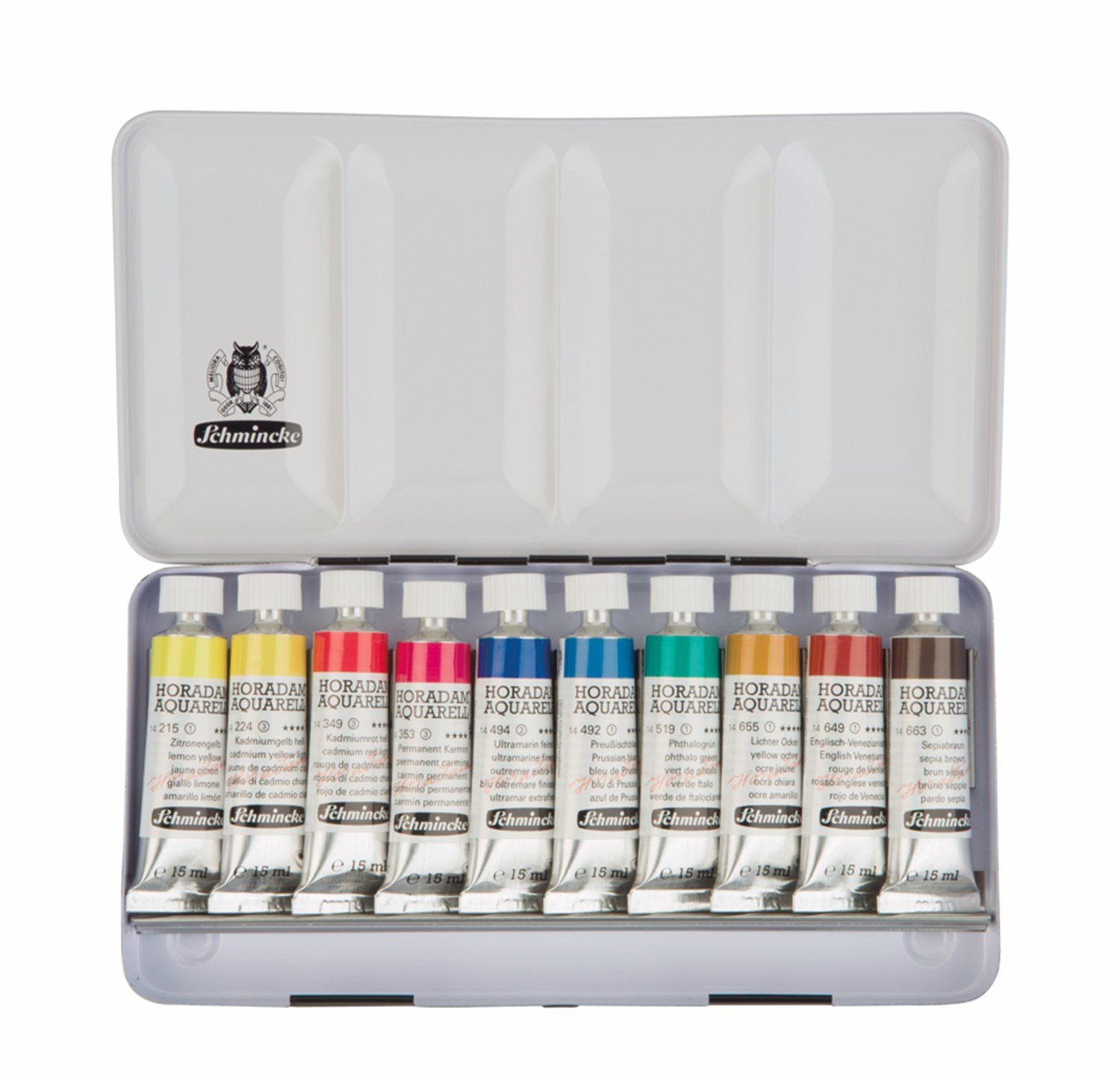 Schmincke Horadam Aquarell Tüp Sulu Boya Seti Metal Kutu 10x15 ml 74510
