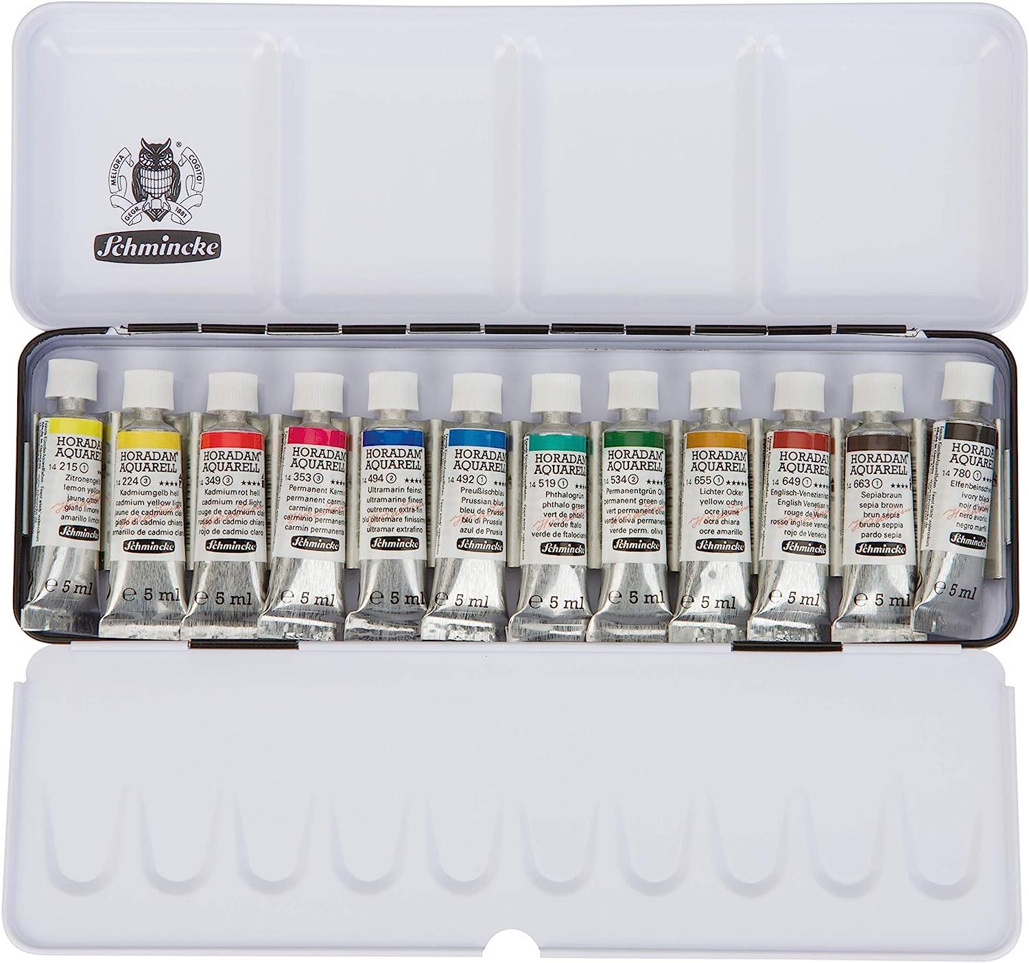 Schmincke Horadam Schmincke Horadam Aquarell Sulu Boya Set Metal Kutu 12x5 ml 74112Sulu Boya Set Ahşap Kutu 24 x Tam Tablet