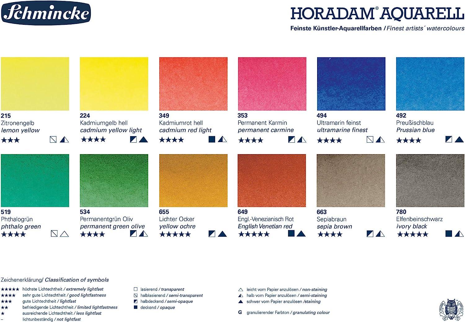 Schmincke Horadam Schmincke Horadam Aquarell Sulu Boya Set Metal Kutu 12x5 ml 74112Sulu Boya Set Ahşap Kutu 24 x Tam Tablet