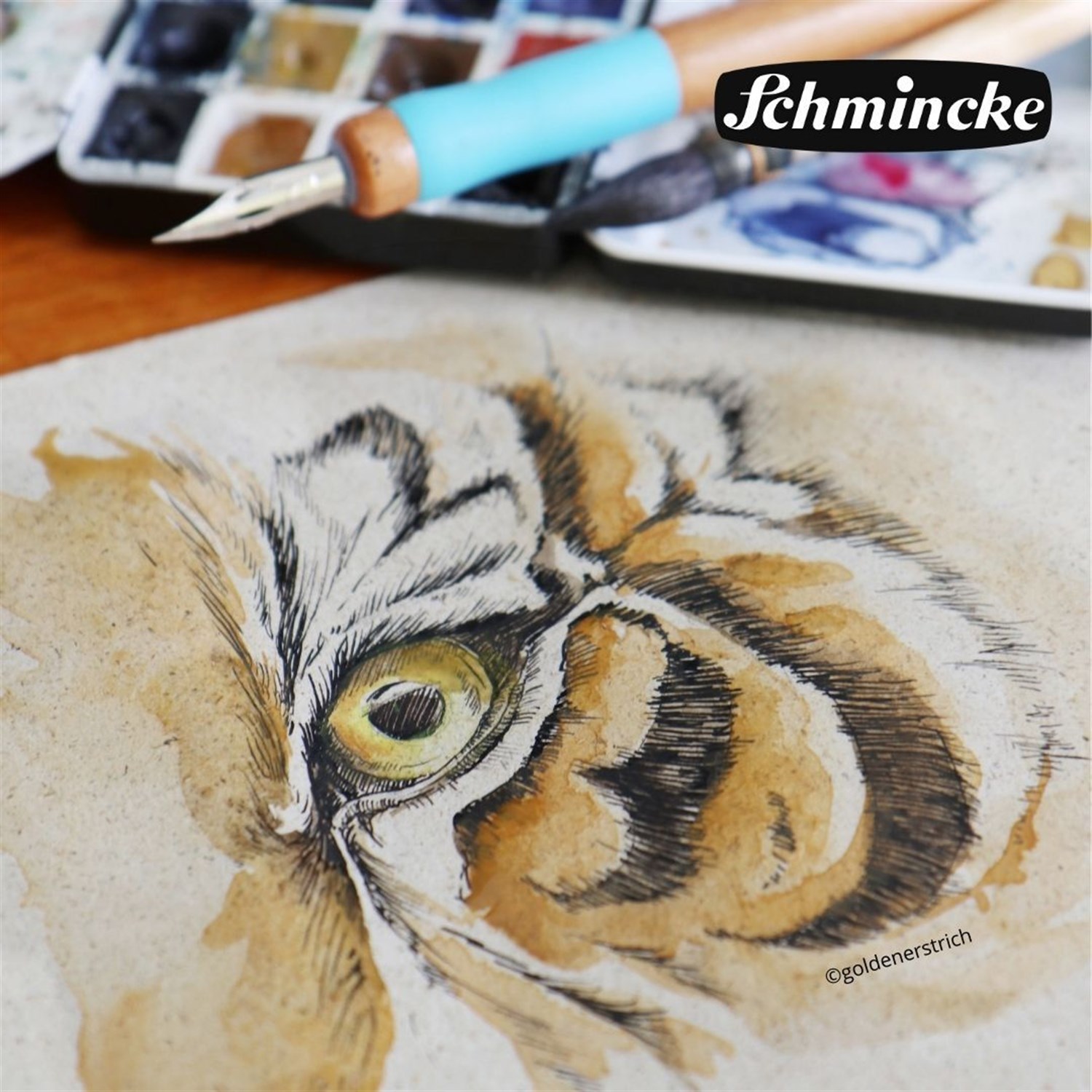 Schmincke İndian İnk Mürekkep Siyah 28 ml