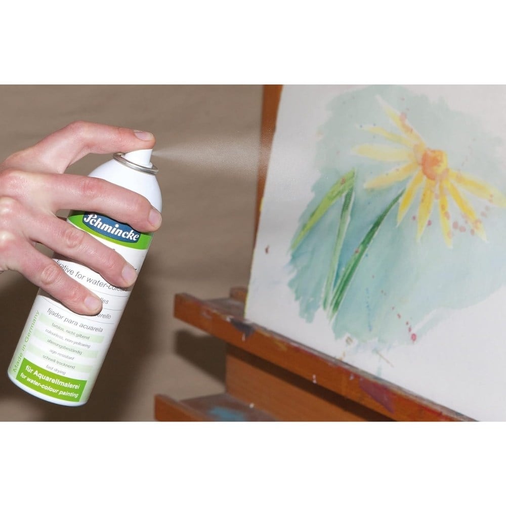 Schmincke Medium 403 Fixative For Watercolors Sulu Boya Fiksatifi Sprey 300 ml