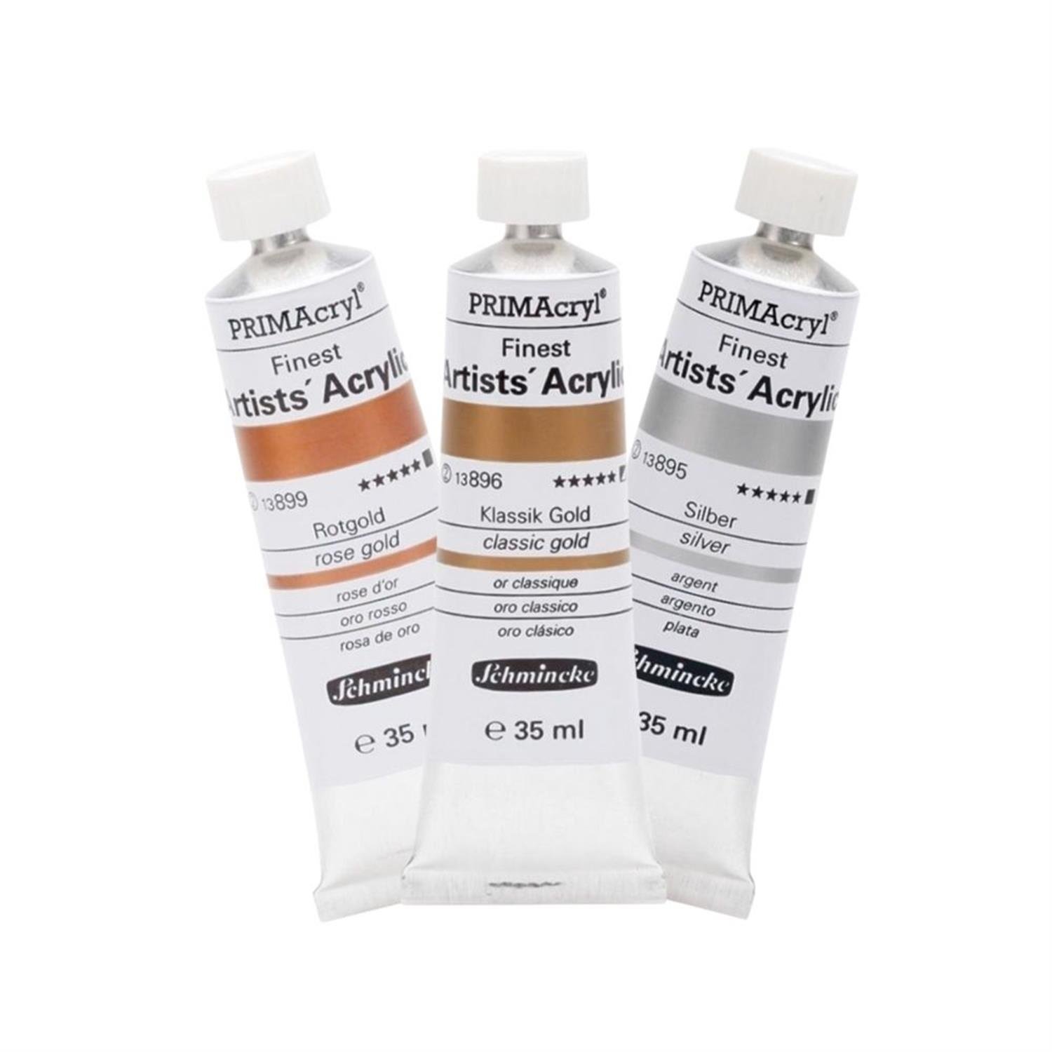 Schmincke Primacryl Artist Tüp Yaldız Akrilik Boyalar 35 ml