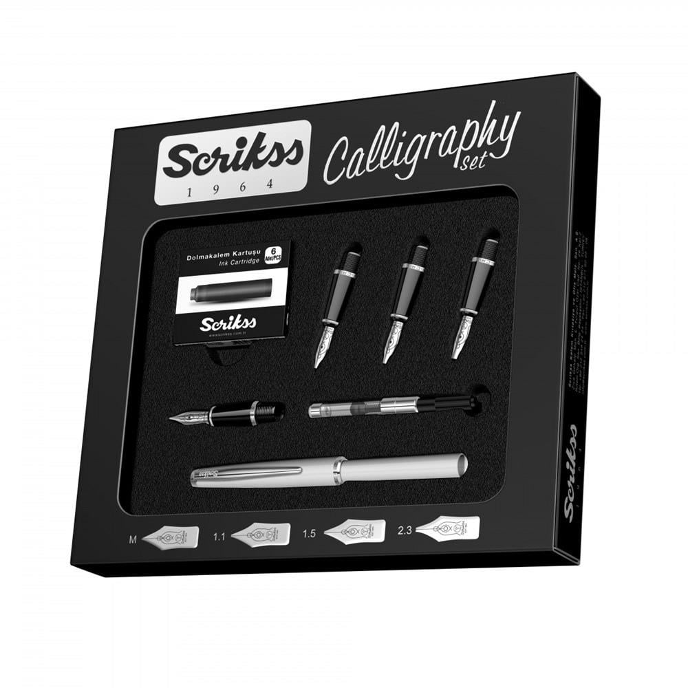 Scrikss Kaligrafi Kalem Seti Beyaz