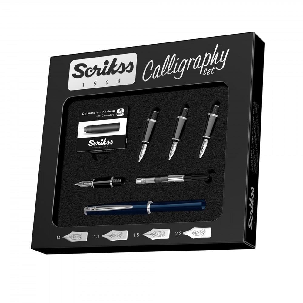Scrikss Kaligrafi Kalem Seti Lacivert