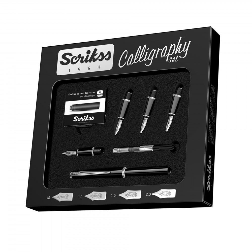 Scrikss Kaligrafi Kalem Seti Siyah