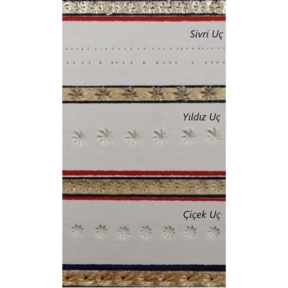 Şemse Art Metal Mühre Yıldız Uçlu Deri Kılıflı