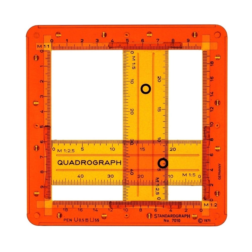 Standardgraph Dikdörtgen Çizim Cetveli 2-68 mm