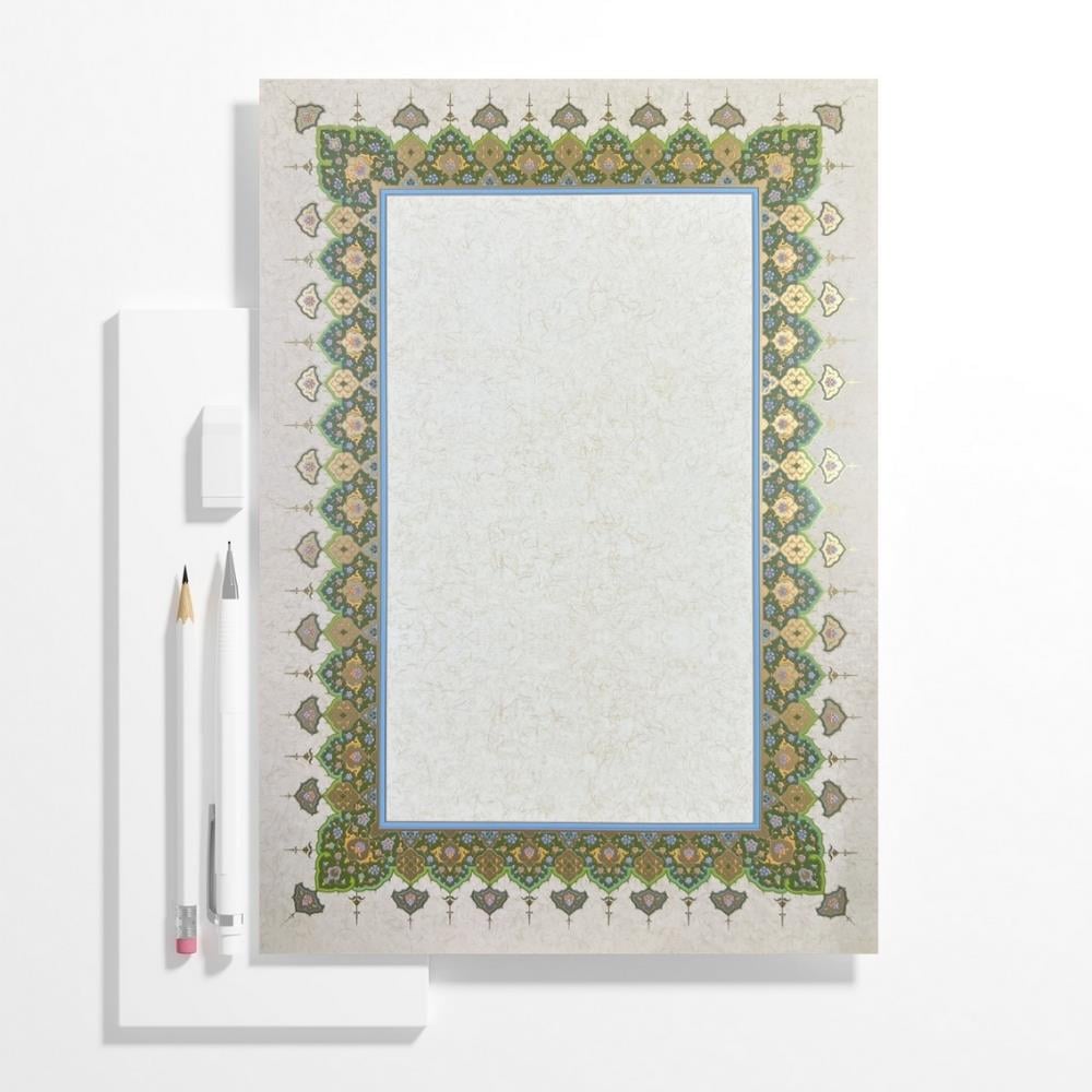 Tezhipli İçi Boş Mat Kuşe Meşk Kağıdı No.6 Kırmızı