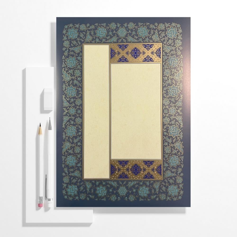 Tezhipli İçi Boş Mat Kuşe Meşk Kağıdı No.9 33x47 cm