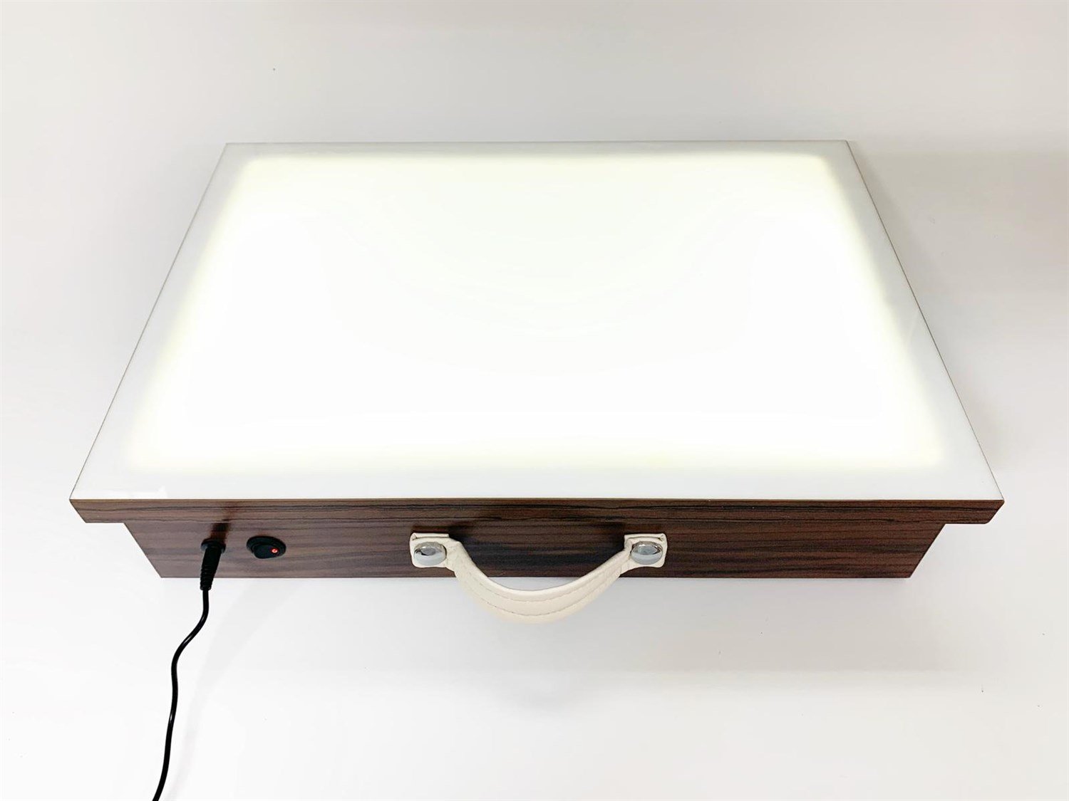 Tiryakiart 50x70 cm Led Işıklı Flexi Hat Yazı Masası Büyük Ceviz