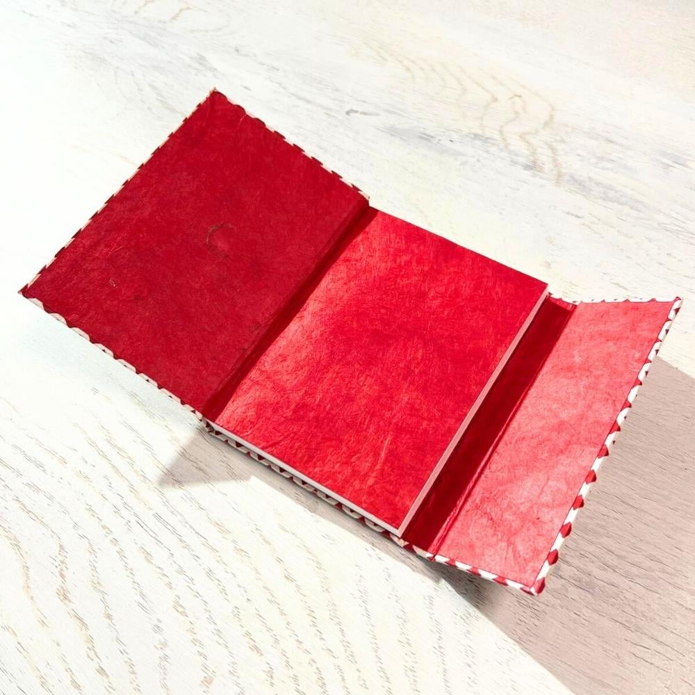 Tiryakiart El Yapımı Defter Japanese Circle Serisi A6 60 yp 22 Red