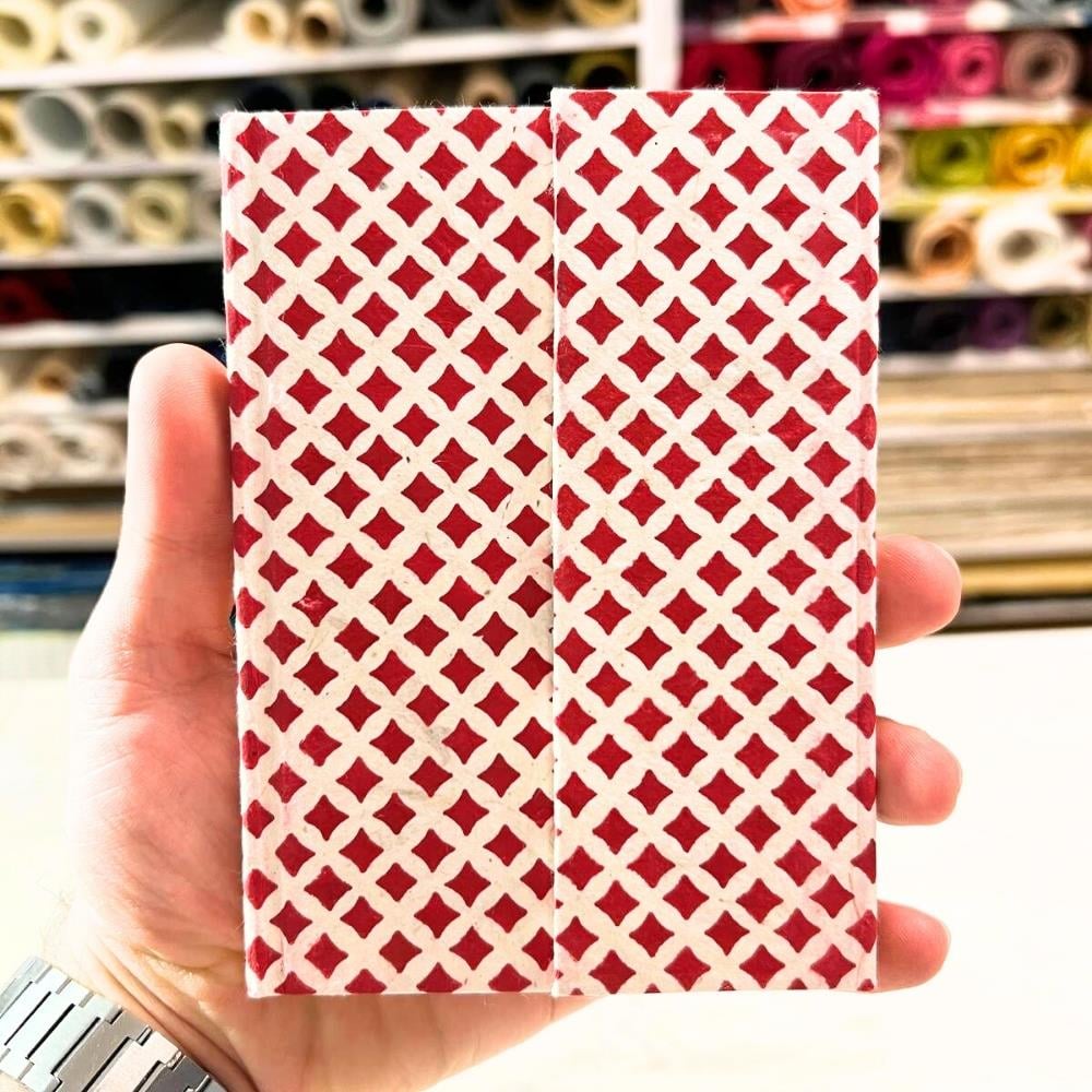 Tiryakiart El Yapımı Defter Japanese Circle Serisi A6 60 yp 22 Red