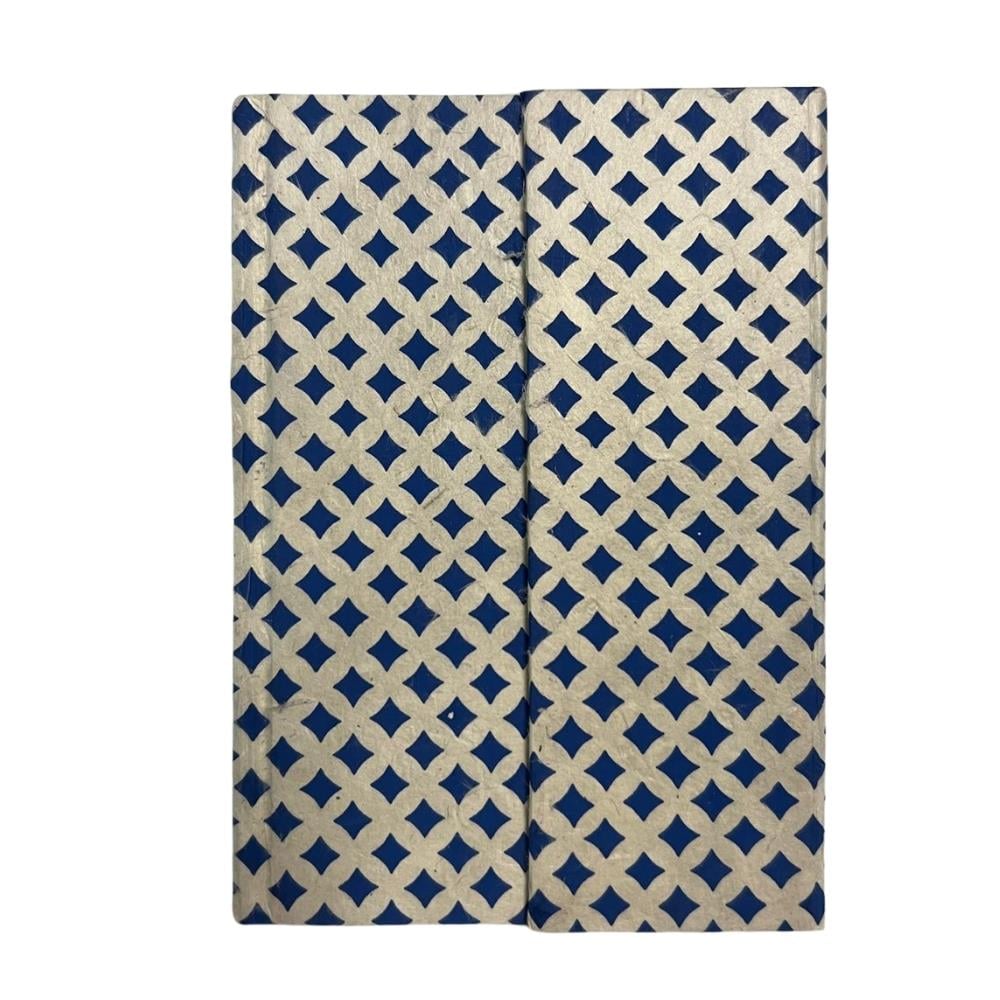 Tiryakiart El Yapımı Defter Japanese Circle Serisi A6 60 yp 43 Royal Blue