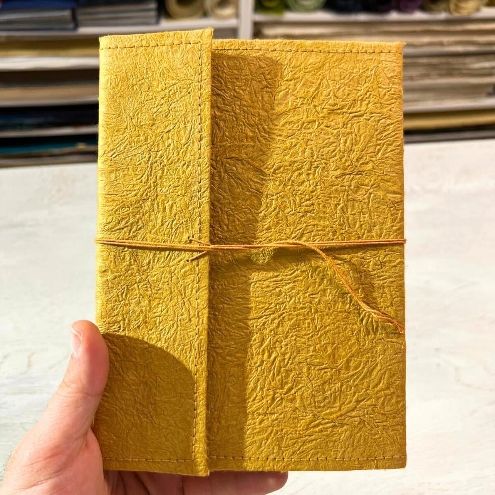 Tiryakiart El Yapımı Defter Thread Binding Serisi A5 48 yp 63 Ochre/Chocolate