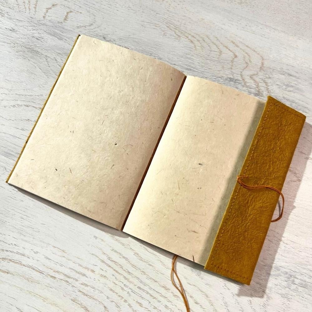 Tiryakiart El Yapımı Defter Thread Binding Serisi A5 48 yp 63 Ochre/Chocolate