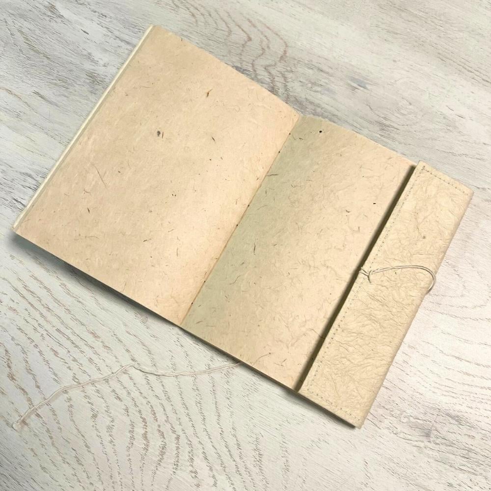 Tiryakiart El Yapımı Defter Thread Binding Serisi A5 48 yp 02 Natural/Chocolate