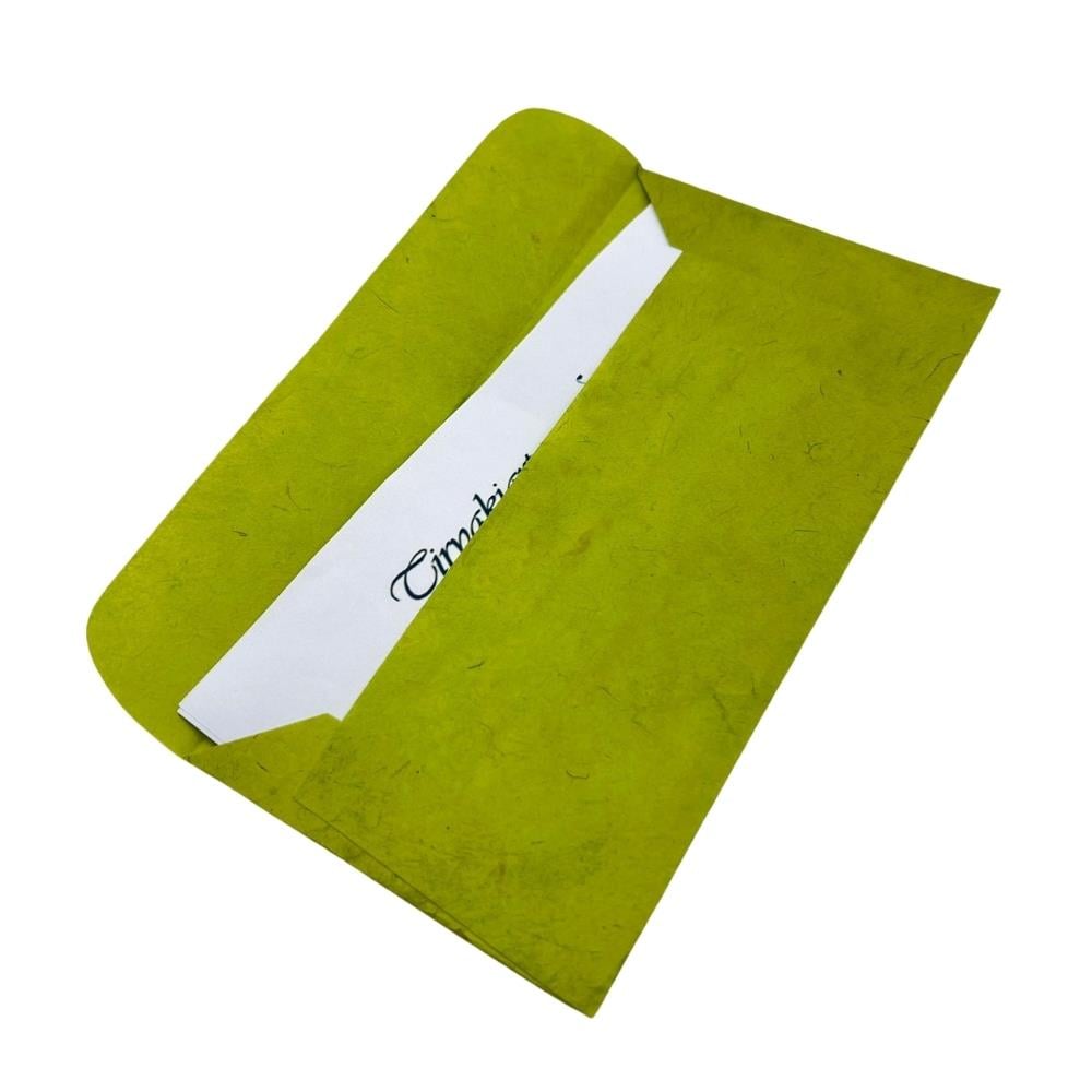 Tiryakiart El Yapımı Zarf 22x11 cm 52 Young Green