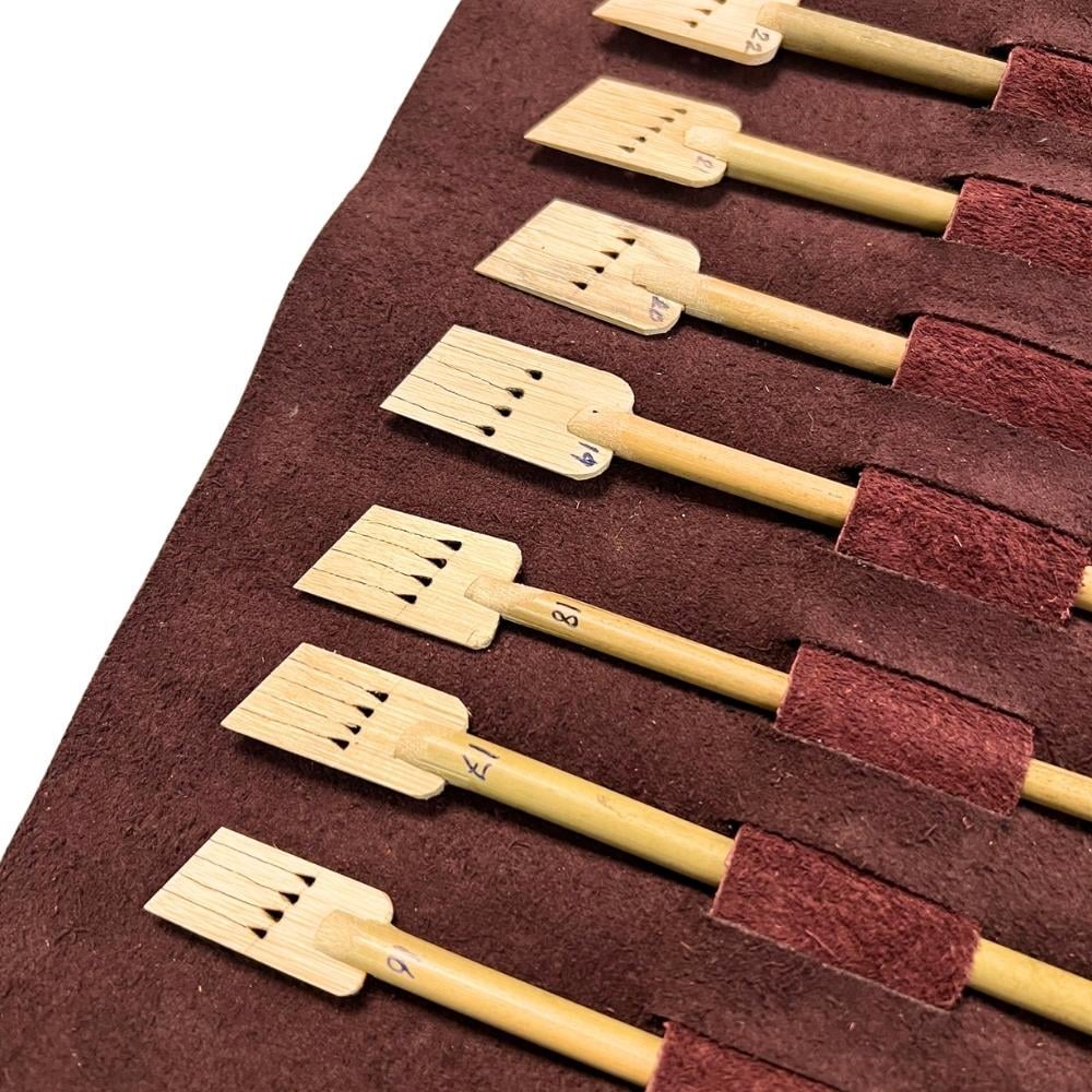 Tiryakiart Katlamalı Şaklı Bambu Kalem Seti 16-23 mm