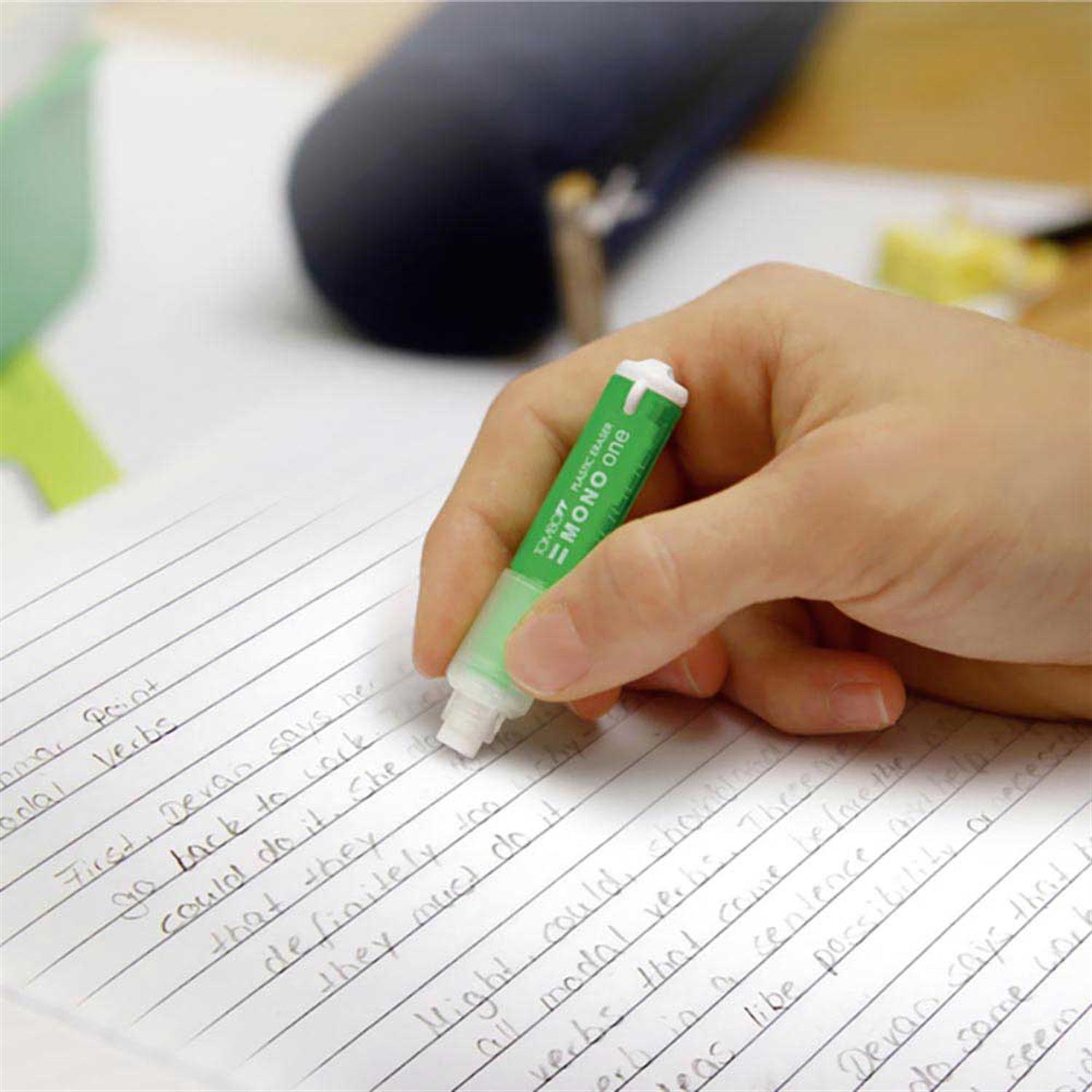 Tombow Mono One Çevirmeli Tüp Silgi Mavi