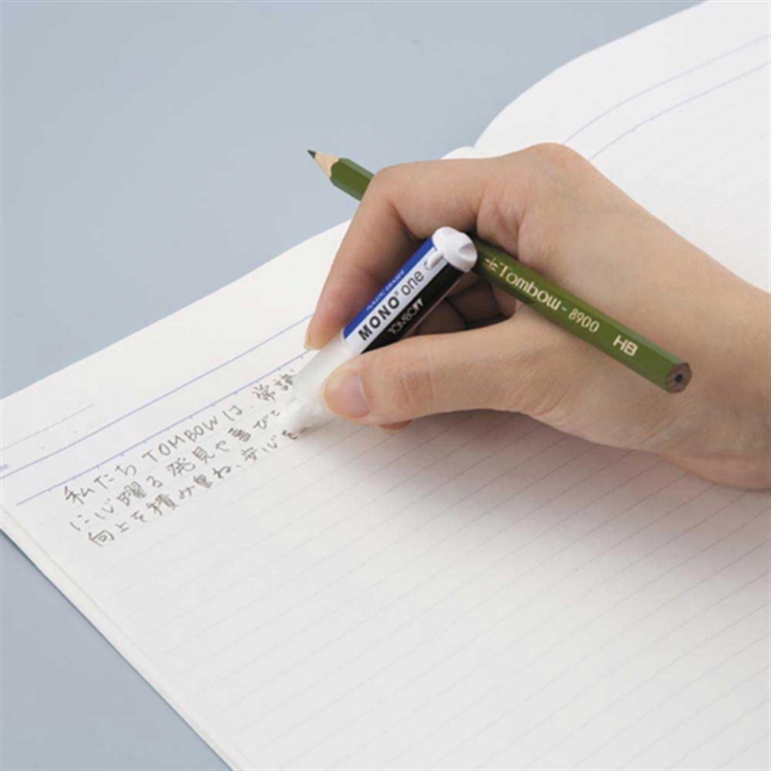 Tombow Mono One Çevirmeli Tüp Silgi Mavi