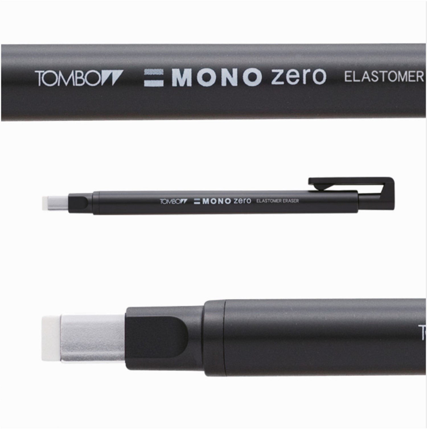 Tombow Mono Zero Eraser Pen Rectangle Tip 2.5x5 mm Black