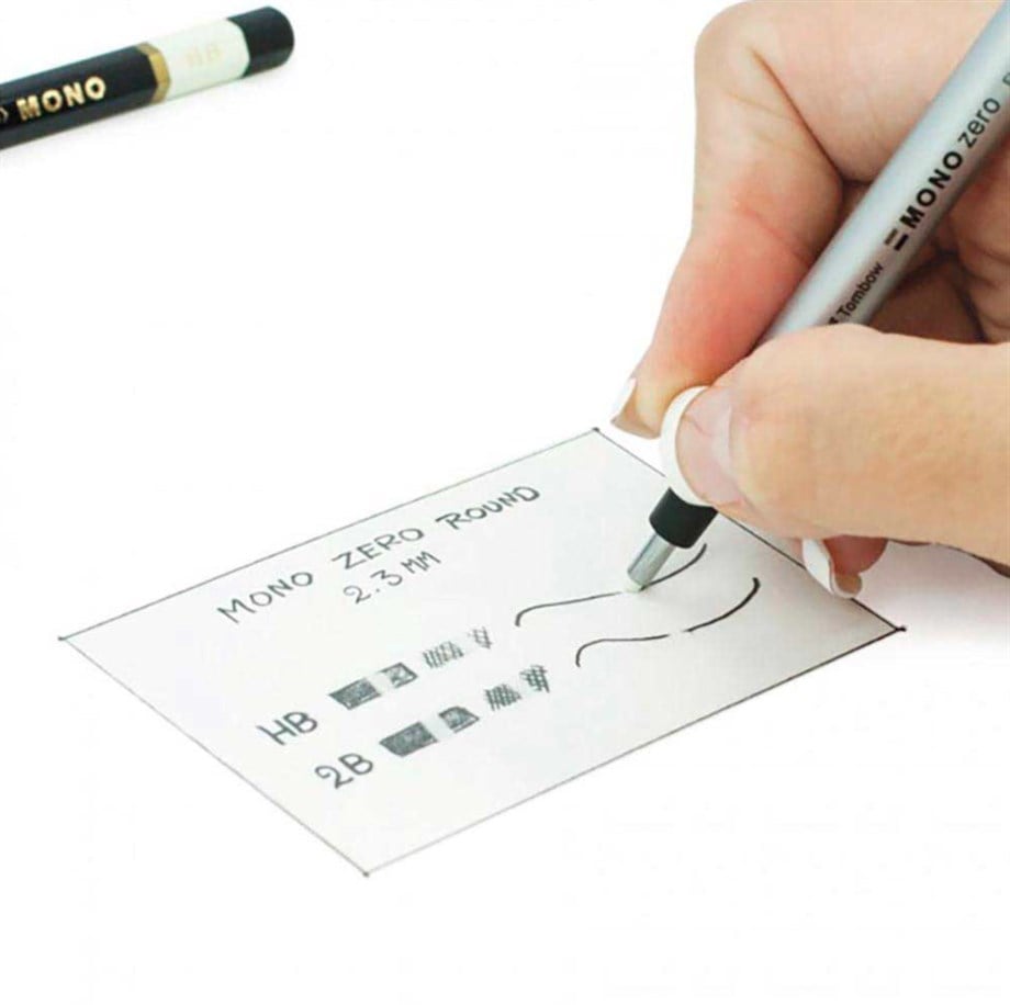 Tombow Mono Zero Kalem Silgi Dikdörtgen Uç 2.5x5 mm Gümüş