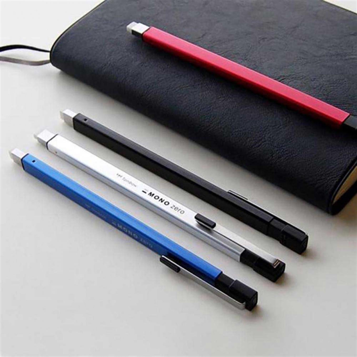 Tombow Mono Zero Metal Kalem Silgi Dikdörtgen Uç 2.5x5 mm Gümüş