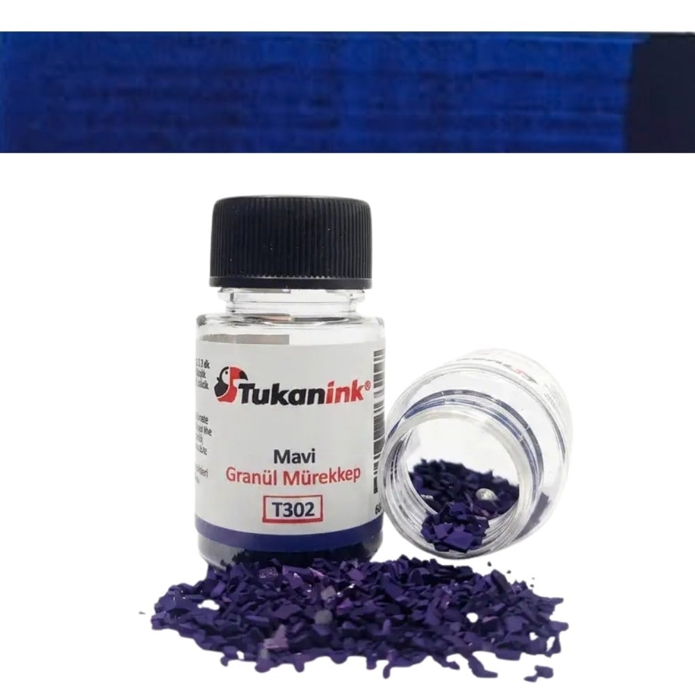 Tukanink Granül Toz Hat Mürekkebi Mavi 6 gr - 30 ml