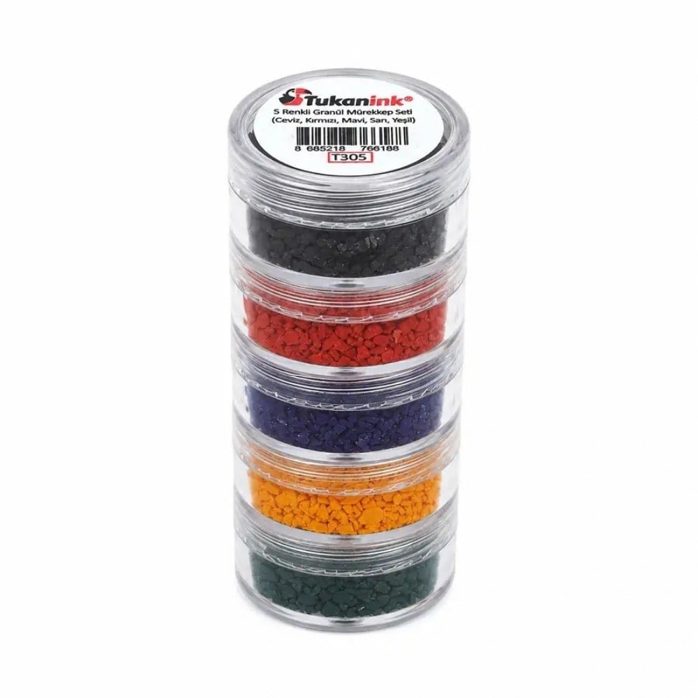 Tukanink Granül Toz Hat Mürekkebi Renkli Set Hokkalı 30 gr - 150 ml