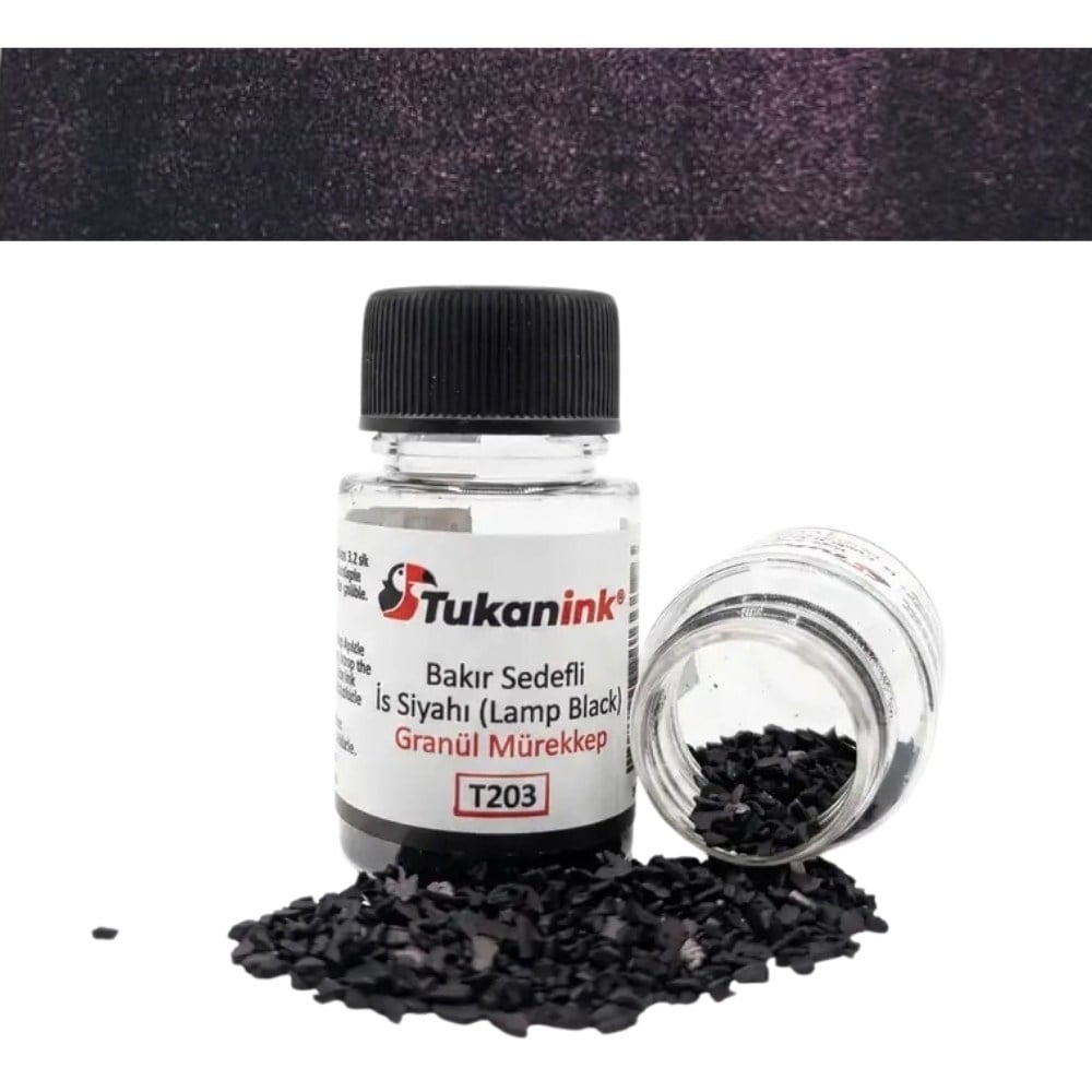 Tukanink Granül Toz Hat Mürekkebi Siyah Bakır Sedefli 6 gr - 30 ml