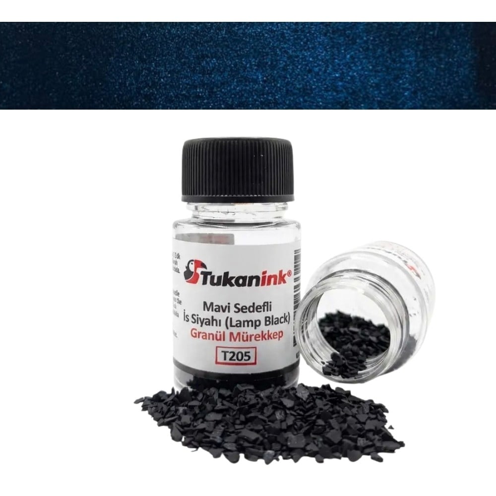 Tukanink Granül Toz Hat Mürekkebi Siyah Mavi Sedefli 6 gr - 30 ml