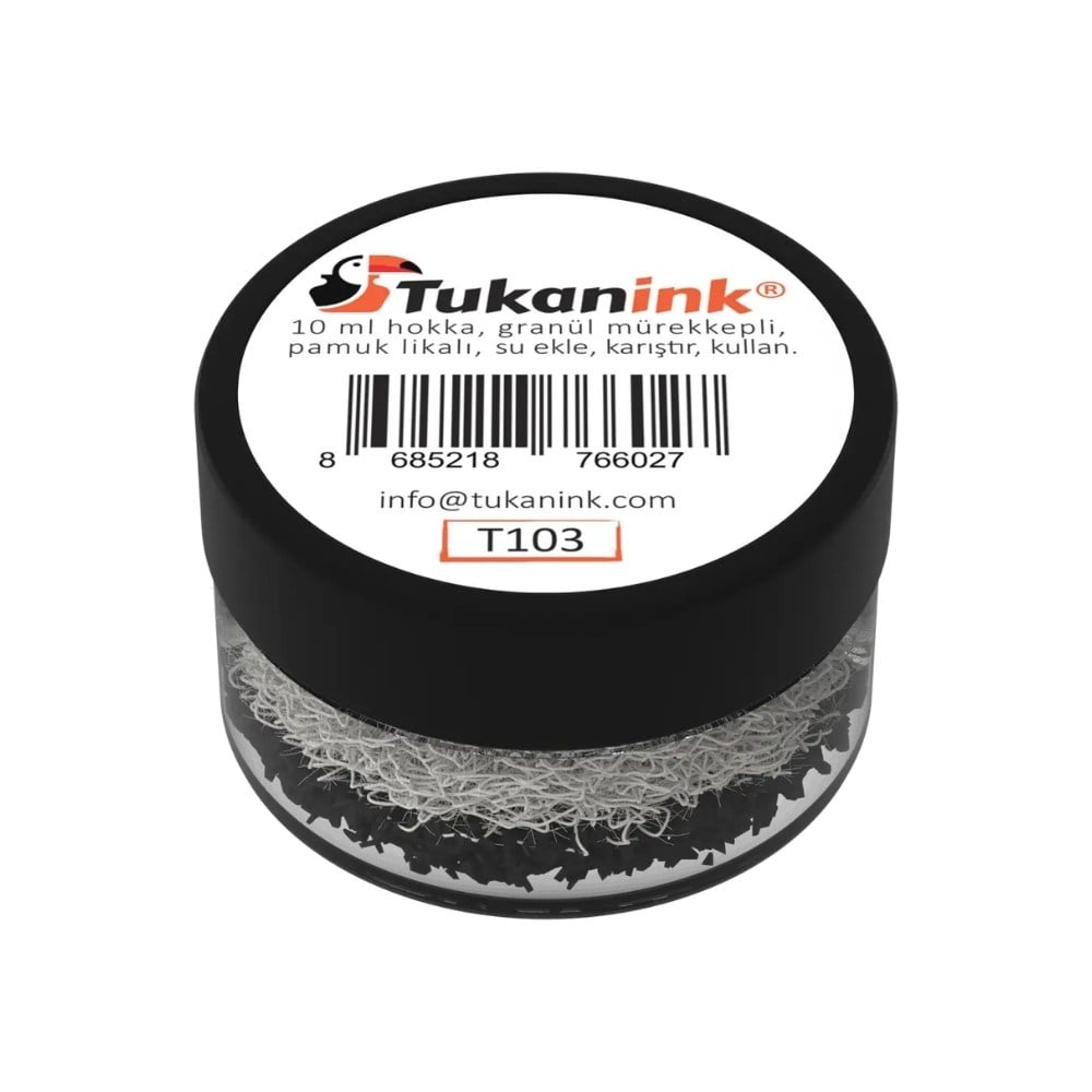 Tukanink Granül Toz Hat Mürekkebi Siyah Likalı 10 ml